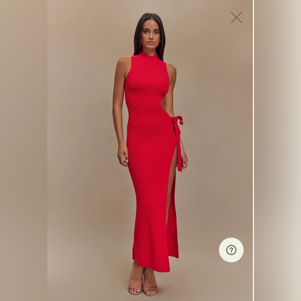Meshki Stephanie Cut Out Knit Maxi Dress
